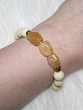 Genuine Yellow Aventurine Stone Bracelet
